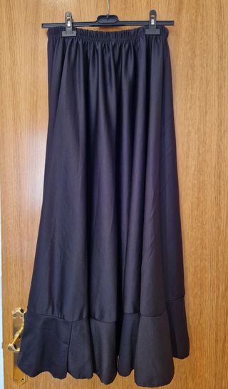 Falda Flamenco Ensayo Negra