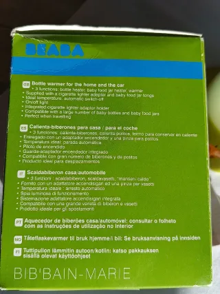 Calienta biberones Beaba Maison/Voiture