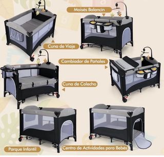 Cuna de viaje Kinderkraft JOY 2 con accesorios