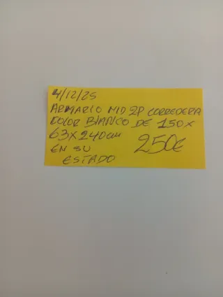 Armadio a 2 ante scorrevoli