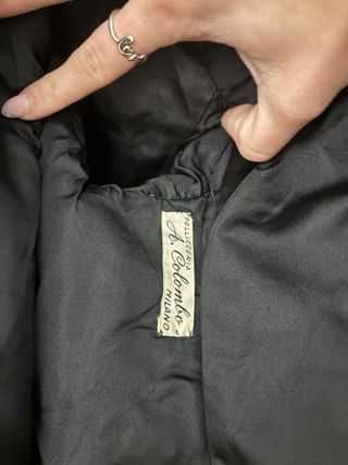 Abrigo de Astracán Auténtico Negro