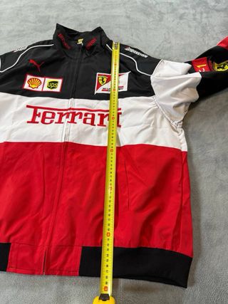 Chaqueta Ferrari F1 Vintage Negra Blanca y Roja L