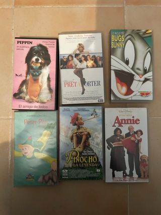 Lote Películas VHS Animadas (Español)