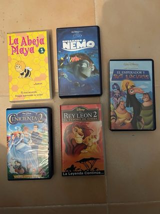 Lote Películas VHS Animadas (Español)