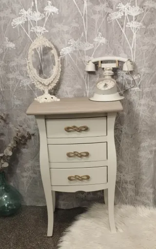 Mesita dr Noche/ Auxiliar de Madera Maciza