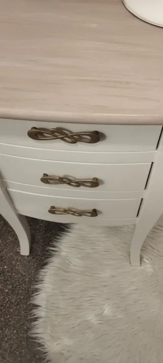 Mesita dr Noche/ Auxiliar de Madera Maciza