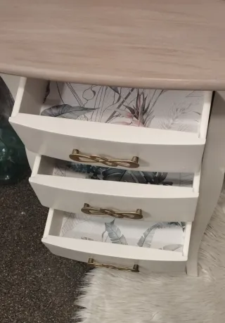 Mesita dr Noche/ Auxiliar de Madera Maciza