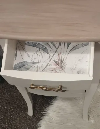 Mesita dr Noche/ Auxiliar de Madera Maciza