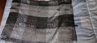 Bufanda Tous Gris y Negra 1,60*70