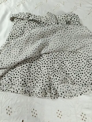 Falda pantalón con cinturón