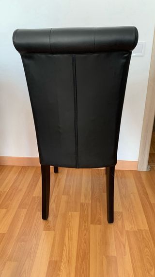 Juego de 2 sillas de comedor tapizadas