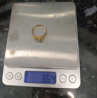 Anillo Oro 18k Solitario 3.64gr