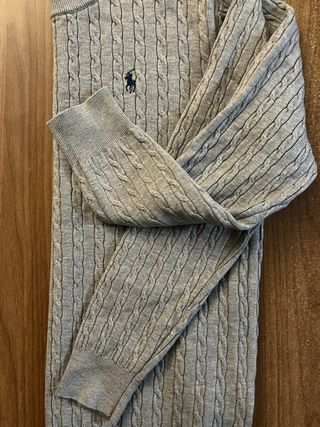 Jersey Polo Ralph Lauren Gris Cable Knit