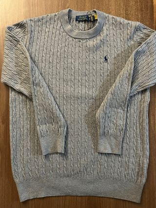 Jersey Polo Ralph Lauren Gris Cable Knit