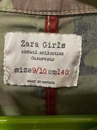 Camisa Zara camuflaje