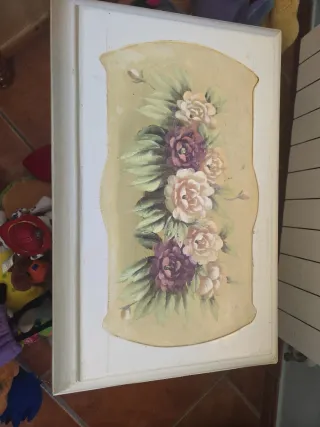 Baúl vintage decorado