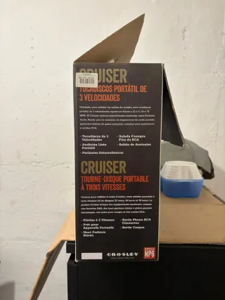 Tocadiscos Crossley Rojo Nuevo