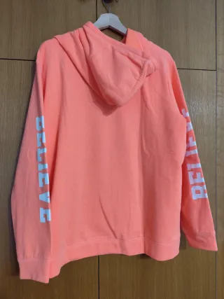 Sudadera con capucha naranja