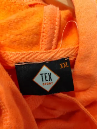 Sudadera con capucha naranja