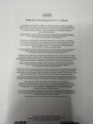 iPad 9 64GB WiFi+LTE 10.2 Gris Espacial +apple pen