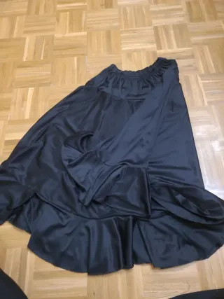 Falda Baile Flamenco Negra Talla 12