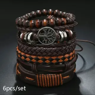 Conjunto 6 Pulseras diseño Árbol de la Vida