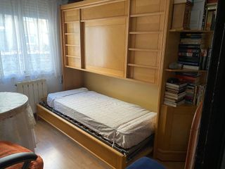 Mueble 2 camas literas abatibles madera y metal