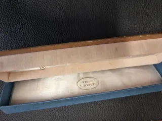 Scatola Orologio Seamans Blu Oro