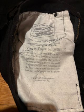 Pantalones Levi's 519 Talla 42 Negros