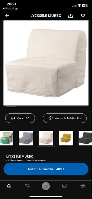 Divano letto Ikea Lycksele Murbo Beige