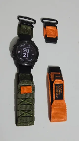 Correa Garmin QuickFit 22mm Nylon Naranja