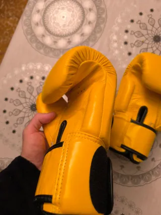 Guantes Muay Thai Fairtex 12oz Amarillos