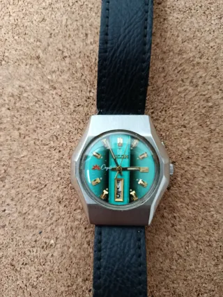 Reloj Ricoh Esfera Turquesa y Plata