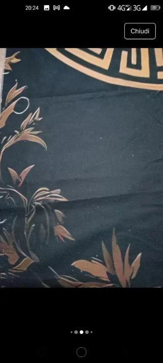 Telo Bagno Microfibra Medusa Nero Oro