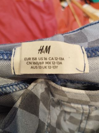 Mallas largas cuadros azul y gris