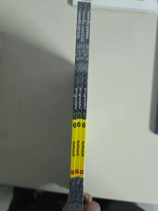 Pack de 3 libros de matemáticas de sexto primaria