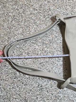 Borsa vera pelle grigia