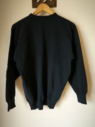 Malha Rialbanni Lã Azul Escuro Tamanho M