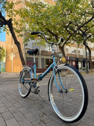 Bicicleta Peugeot Plegable Azul