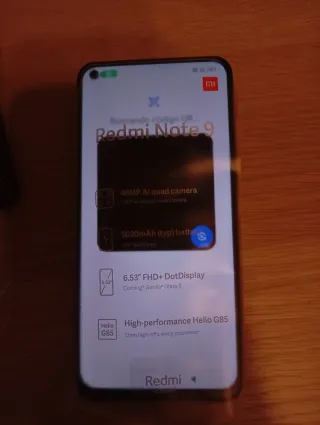 Xiaomi Redmi Note 9 azul marino