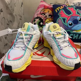 Nike Shox TL Mujer Blanco Amarillo