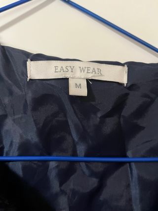 Abrigo pelo sintético azul Easywear Talla M