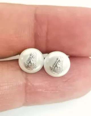 Perlas 9 mm Rocío Plata de Ley 925