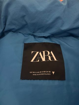 Chaleco acolchado Zara azul