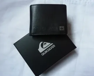 Cartera Quiksilver Piel Negra