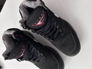 Nike Air Flight Lite Mid Negras Plata