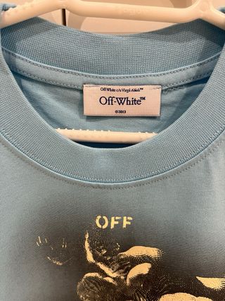 Camiseta Off-White Azul Talla S