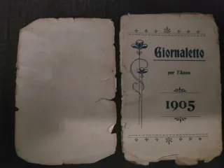 Giornaletto 1905 - Calendario Tascabile