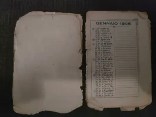 Giornaletto 1905 - Calendario Tascabile