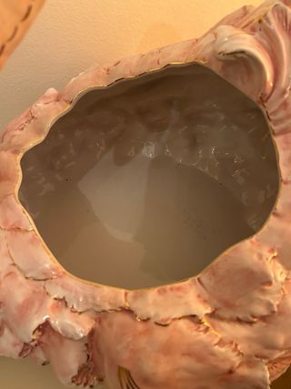 Contenitore a forma di cigno in porcellana